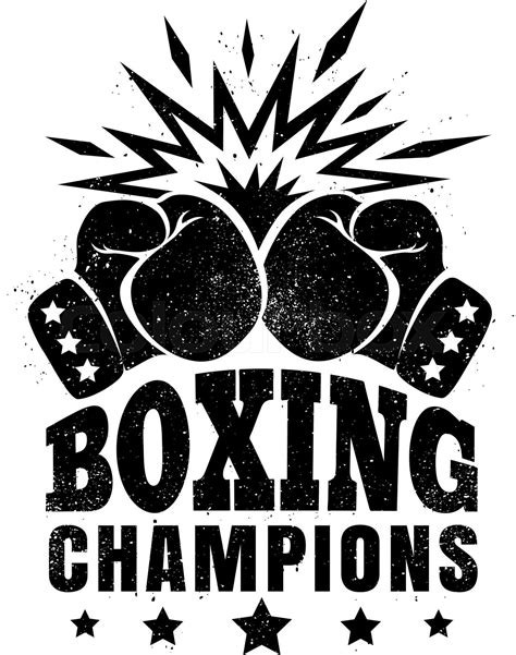 Logo For A Boxing Stock Vector Colourbox