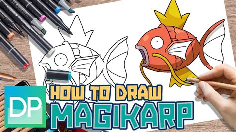 Drawpedia How To Draw Magikarp From Pokemon Step By Step Drawing