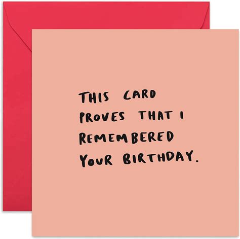 Old English Co This Card Proves I Remembered Your Birthday Card Dea — Old English Company