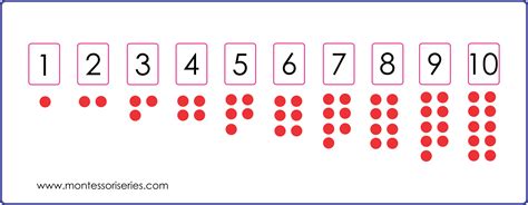 Numbers And Counters Montessori Worksheet