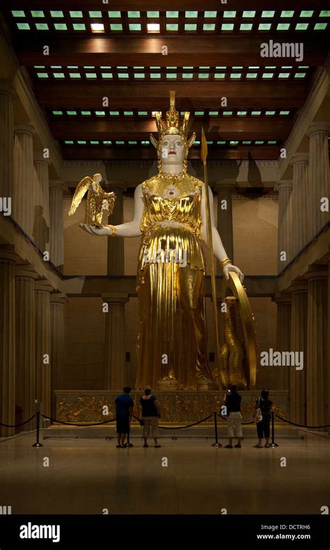Athena Statue Parthenon Nashville Tennessee Stock Photo Alamy