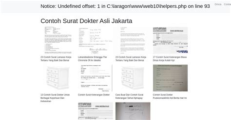 Contoh Surat Dokter Asli Jakarta