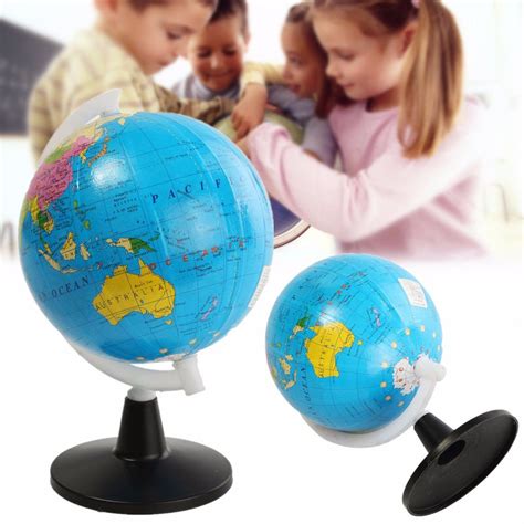 85cm Plastic Mini World Globe Atlas Map With Swivel Stand Geography