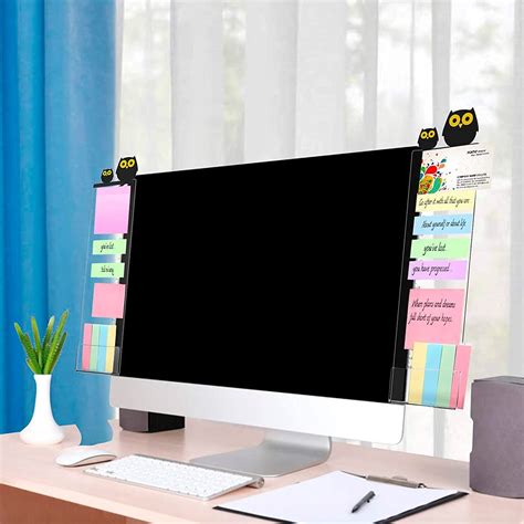 Buy Monitor Memo Board Computer Monitor Side Panel Transparent Sticky