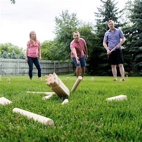 Yard Games Outdoor Backyard Regulation Size Kubb Hardwood Kids Tossing