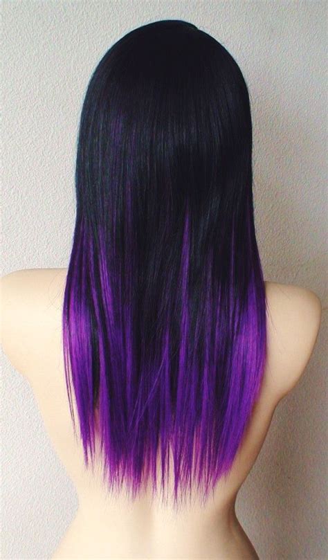 Black Fade Into Purple Hair Purple Hair Color Ombre Purple Ombre Hair