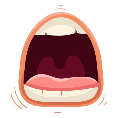 Open Mouth Cartoon Vector Styleaurora