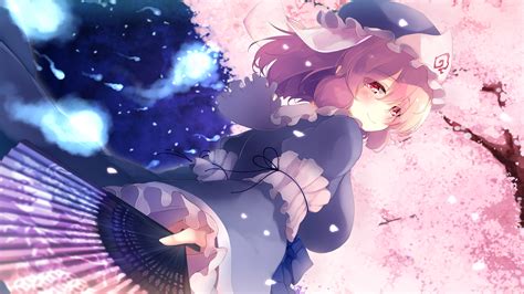 Touhou 4k Yuyuko Saigyouji Hd Wallpaper Rare Gallery