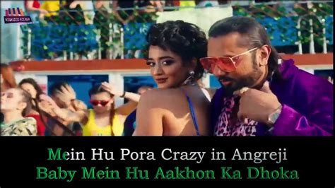 Loca Yo Yo Honey Singh Karaoke Youtube