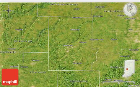 Satellite 3d Map Of Putnam County