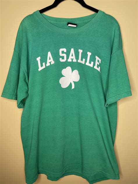 90s La Salle University Green Shamrock T Shirt St Etsy España