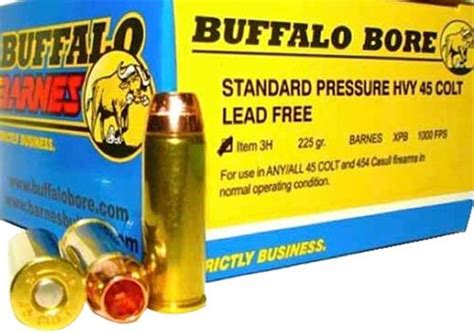 Buffalo Bore 45 Colt Lead Free Barnes Xpb 225gr 20rd Box Impact Guns