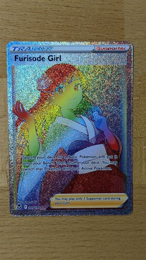 Furisode Girl 205195 Secret Rainbow Rare Nmm Pokemon Silver Tempest Values Mavin