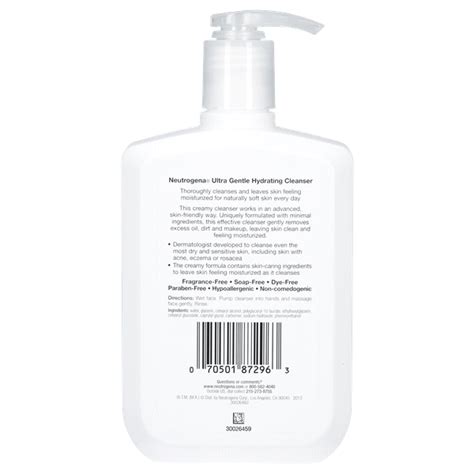 Neutrogena Ultra Gentle Hydrating Cleanser 12 Fl Oz Face Wash