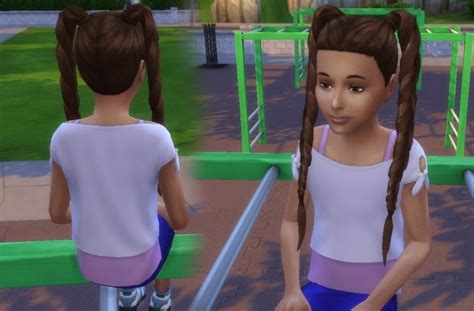 Long Braids For Girls At My Stuff Sims 4 Updates