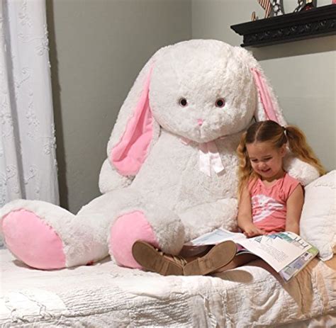 Giant Stuffed Rabbit Bunny Plush Over 5 Feet High 7 Standing With