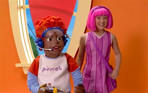 Image Nick Jr Lazytown Pixel And Stephanie 11 Zap Itpng