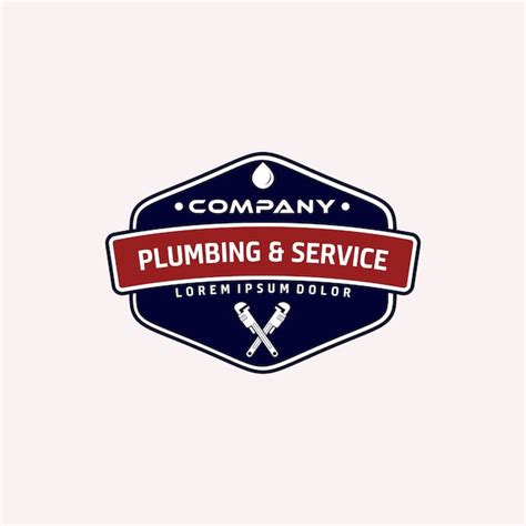 Premium Vector Vintage Plumbing And Logo Service