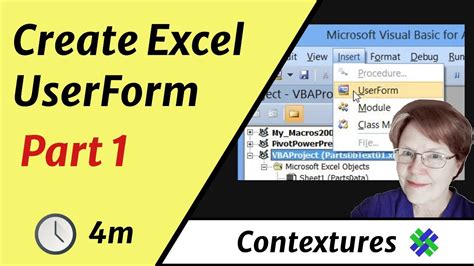 Create An Excel Userform Part Of Youtube