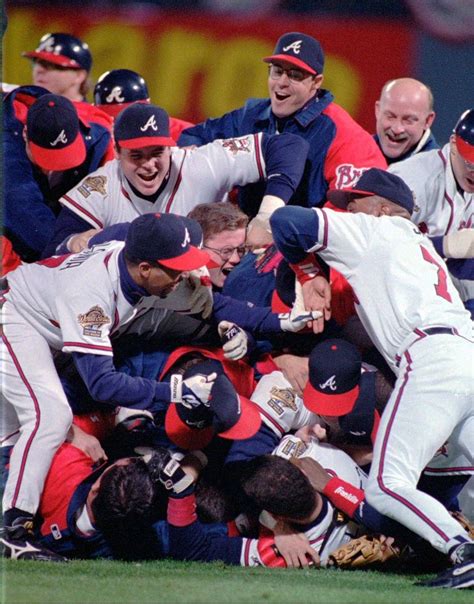 1995 World Champions Atlanta Braves | Atlanta braves, Atlanta braves