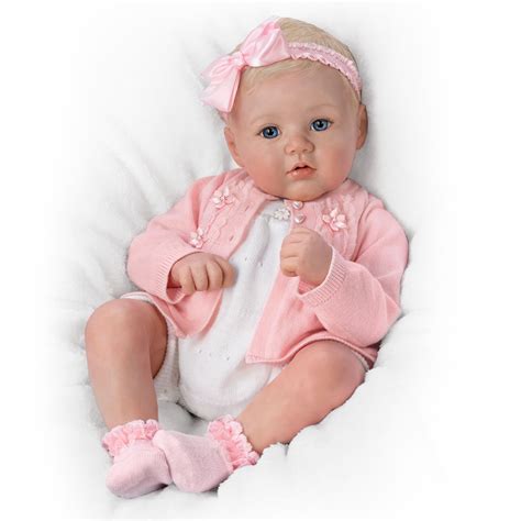 Buy The Ashton Drake New Born Baby Girl Doll Perfect In Pink Annika