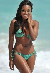 Miss Bahamas Anastagia Pierre In Bikini At A Beach In Miami Hawtcelebs