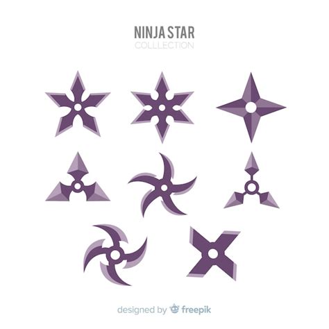 Premium Vector Ninja Star Collection