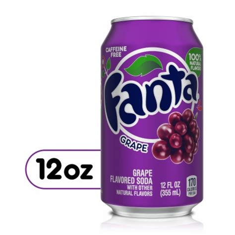 Fanta Grape Caffeine Free Soda Can 12 Fl Oz Smiths Food And Drug