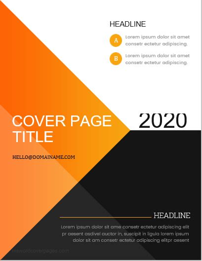 First of all, you have to find a cover template to match your content and purpose. 5 Best Business Report Cover Page Templates for MS Word ...