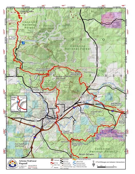 Flagstaff Map Explore The Arizona Trail