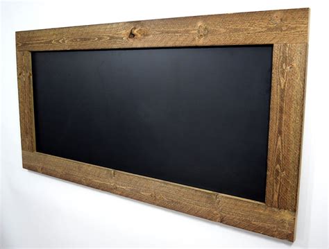 Wood Framed Chalkboard Kitchen Chalkboard Large Framed Etsy Large