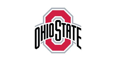 Arched wordmark ohio state in white written across a red letter o with a grey outline on a black background. Ohio State PNG Transparent Ohio State.PNG Images. | PlusPNG