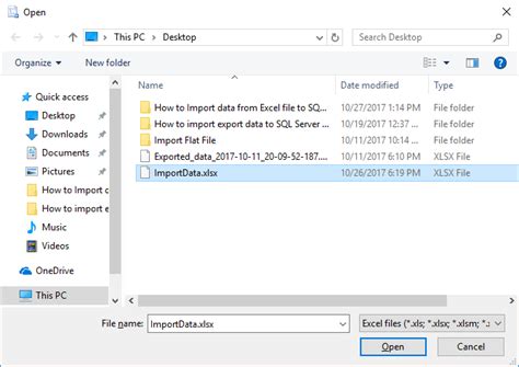 How To Import Data From An Excel File To A Sql Server Database