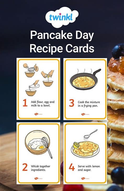 Pancake Day Recipe Cards In 2023 How To Make Pancakes Food Writing