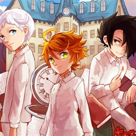 Yakusoku No Neverland Emma Ray And Norman Print Etsy