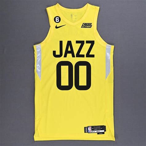Jordan Clarkson Utah Jazz Game Worn Icon Edition Jersey 2022 23