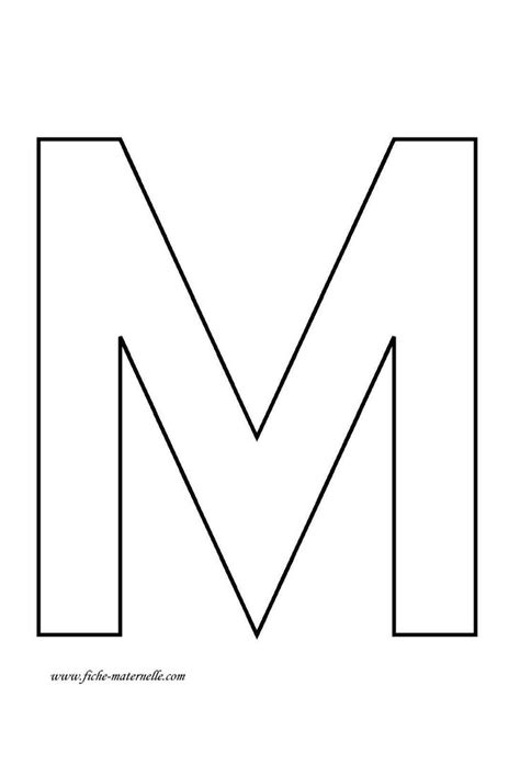 The Letter M Is Made Up Of Black And White Lines With One Line At The