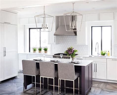 Updating your kitchen from pale to dark cabinetry doesn't necessarily require new cabinets, and you don't need to remove the old finish. Make a stunning statement to a white kitchen design with gray-wash parquet w… | Kitchen cabinets ...