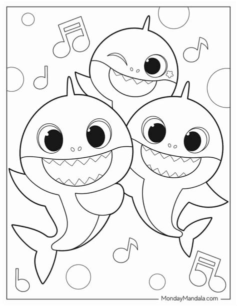 24 Baby Shark Coloring Pages Free Pdf Printables