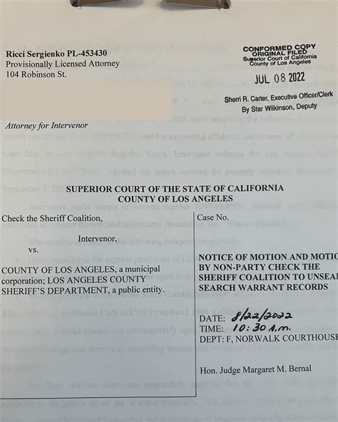 People’s City Council - Los Angeles on Twitter: "🚨 LASD GANGS 🚨 FILED