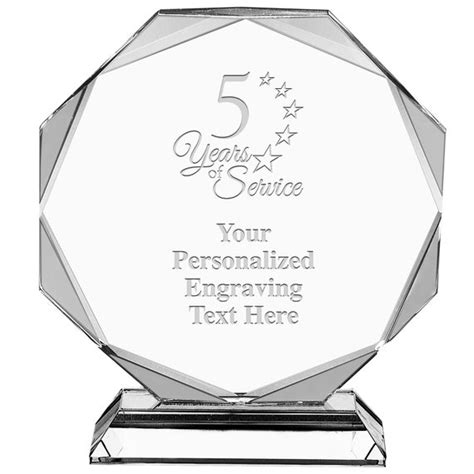 5 Years Of Service Award Custom Engraved 5 Year Work Etsy