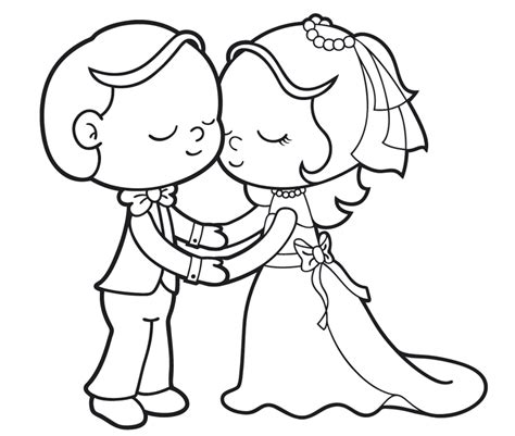 Ausmalbild 20+ romantische Malvorlagen zu Hochzeit und Liebe