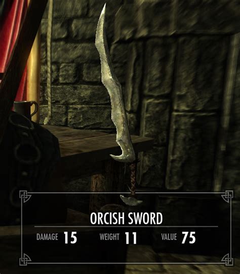 Skyrim Orcish Sword The Video Games Wiki