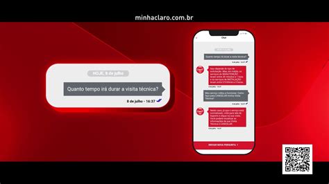 Acesse assuntos sobre sua visita técnica no Minha Claro Claro YouTube