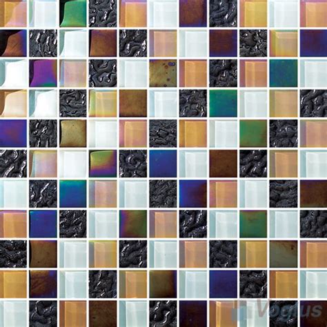 Rough Gridy Plated Glass Mosaic Voglus Mosaic