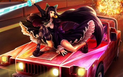 Car Anime Wallpapers Top Free Car Anime Backgrounds Wallpaperaccess