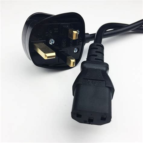 Fused 3 Pin Uk Mains Power Plug To Iec C13 Kettle Lead Cable Cord For