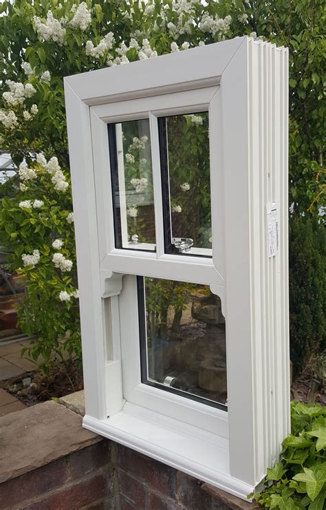 Close Up Of Our White Vertically Sliding Upvc Sash Windows This Summer