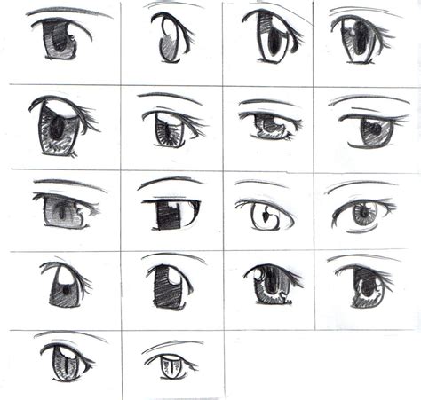 How To Draw Anime Eyes This Image Show Some Examples Of How To Draw