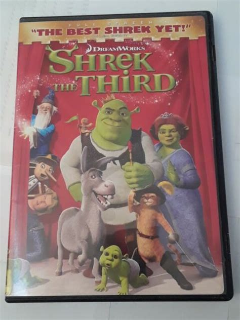 Shrek The Third Dvd 2007 Full Screen Version Ebay